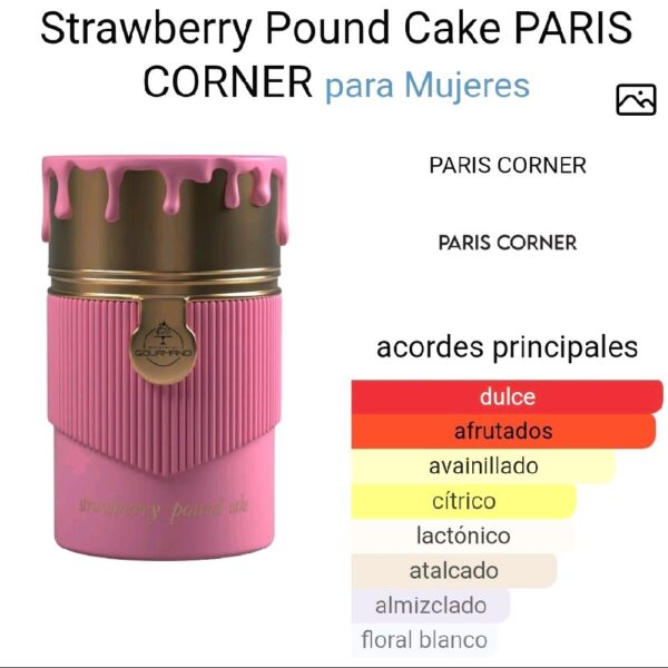 Strawberry Pound Cake PARIS CORNER para Mujeres