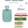 Hawas Tropical Rasasi para Hombres Perfume Masculino de Notas Exóticas y Frescas