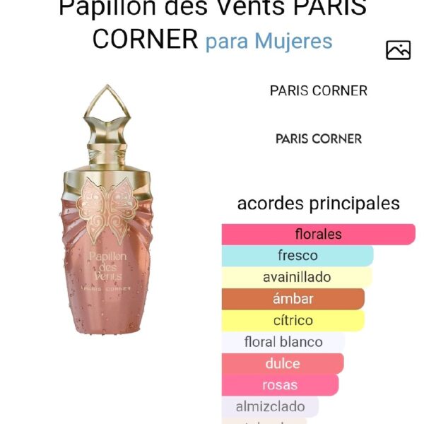 Papillon des Vents PARIS CORNER para Mujeres