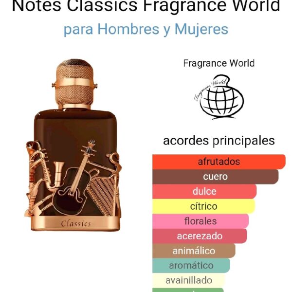 Notes Classics Fragrance World para Hombres y Mujeres