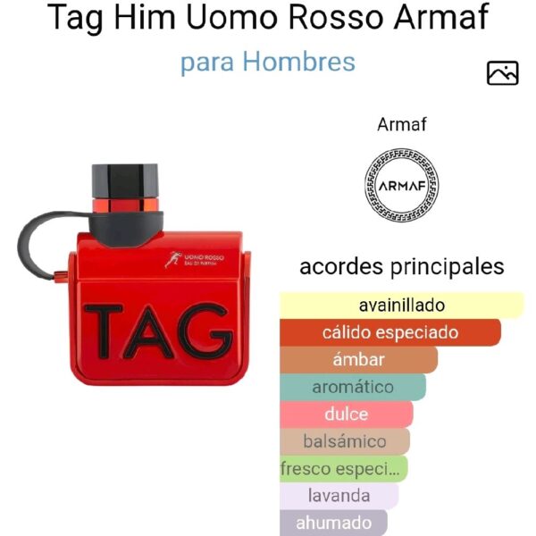 Tag Him Uomo Rosso Armaf para Hombres