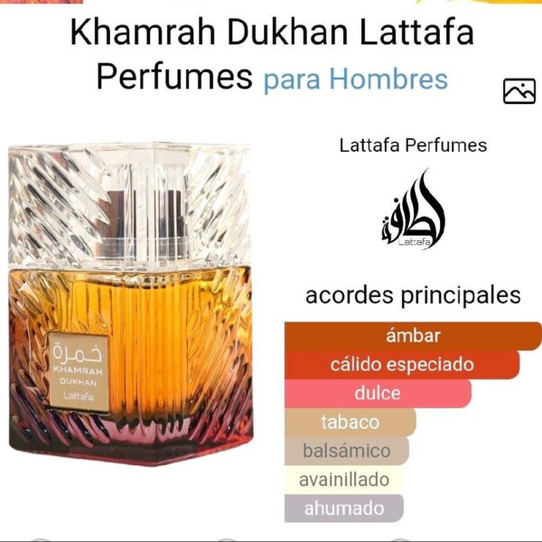 Khamrah Dukhan Lattafa Perfumes para Hombres