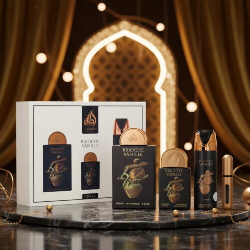 Lattafa Set de Perfume Brioche Vanille - Fragancia Única de Brioche y Vainilla - Ideal para Regalo - Selección de Lattafa