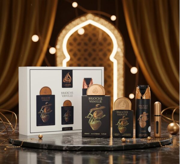 Lattafa Set de Perfume Brioche Vanille - Fragancia Única de Brioche y Vainilla - Ideal para Regalo - Selección de Lattafa
