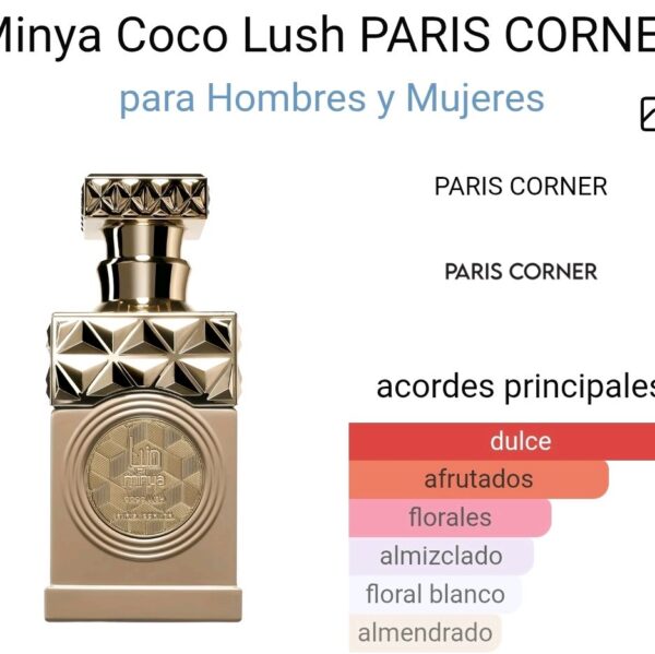 Minya Coco Lush PARIS CORNER para Hombres y Mujeres