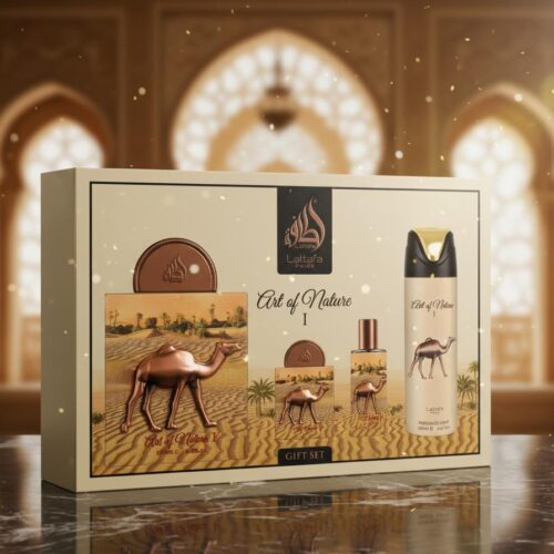 Lattafa Set de Perfume Art of Nature I con Fragancias Variadas y Diseño Elegante para Amantes de los Perfumes de Alta Gama