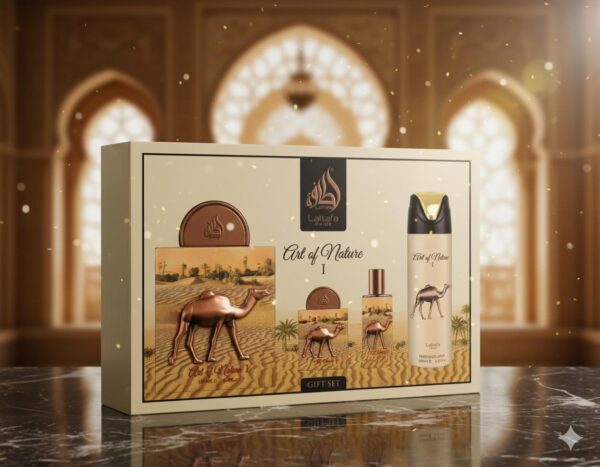 Lattafa Set de Perfume Art of Nature I con Fragancias Variadas y Diseño Elegante para Amantes de los Perfumes de Alta Gama