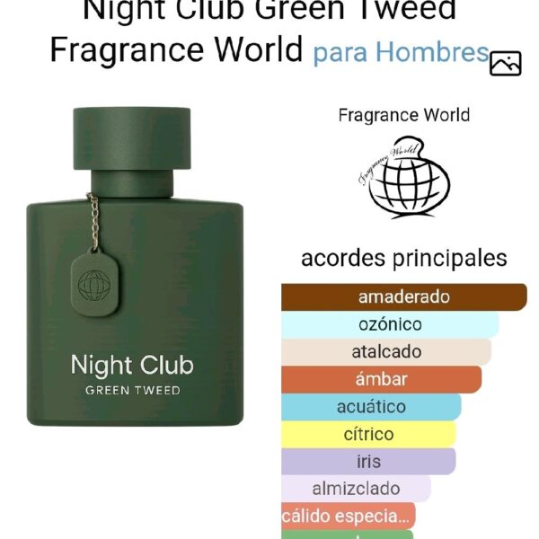 Night Club Green Tweed
