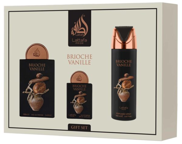 Lattafa Set de Perfume Brioche Vanille - Fragancia Única de Brioche y Vainilla - Ideal para Regalo - Selección de Lattafa