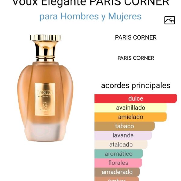 Voux Elegante PARIS CORNER para Hombres y Mujeres
