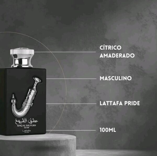 Ishq Al Shuyukh Silver Lattafa Perfumes para Hombres y Mujeres