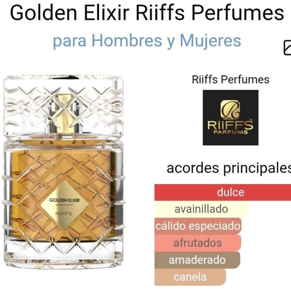 Golden Elixir Riiffs Perfumes para Hombres y Mujeres