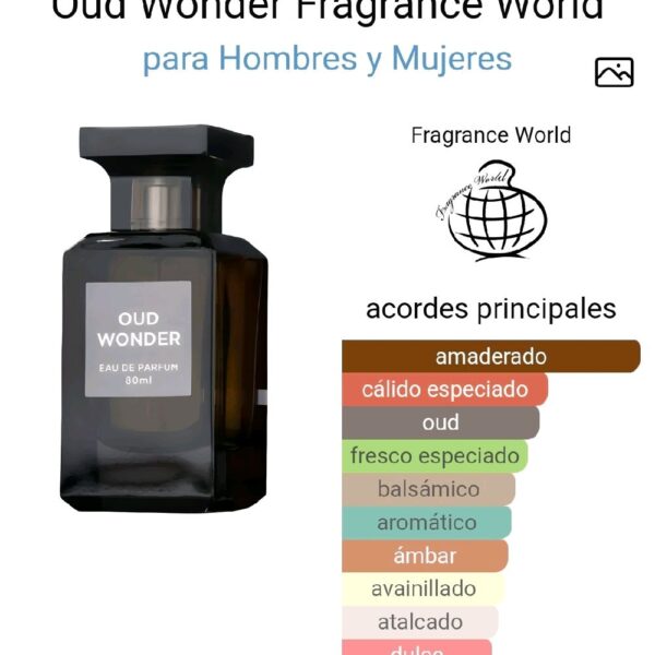 Oud Wonder Fragrance World para Hombres y Mujeres