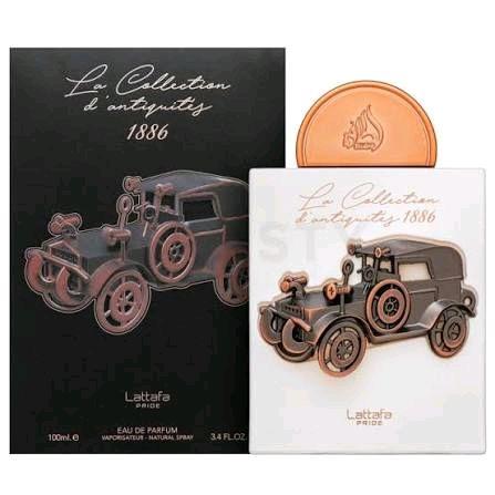 Lattafa La Collection d'antiquités 1886 Perfume de 100 ml con Notas de Bergamota y Mate para Sofisticación y Encanto Atemporal
