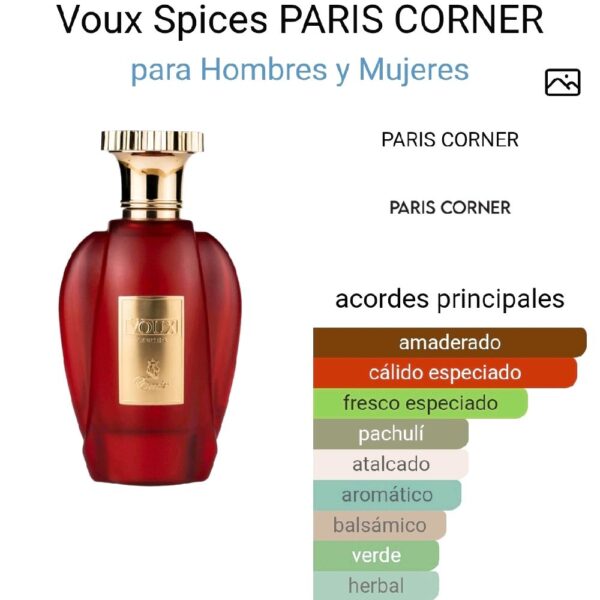 Voux Spices PARIS CORNER para Hombres y Mujeres