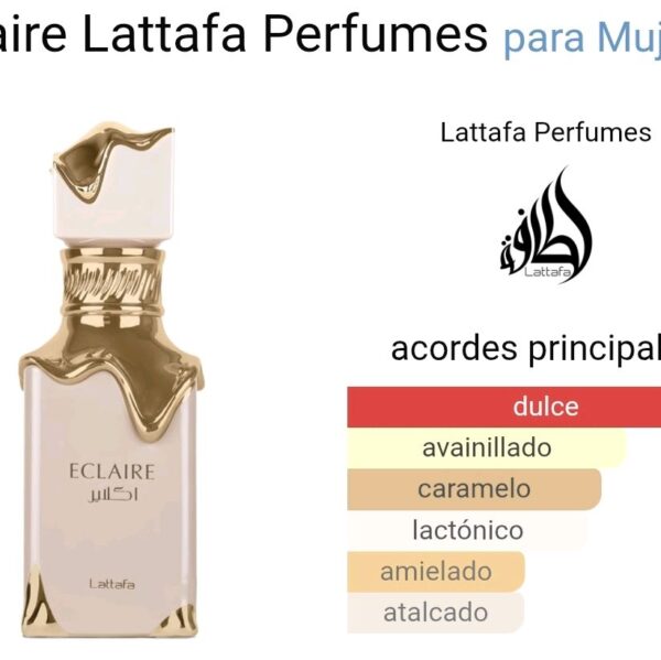 Eclaire Lattafa Perfumes para Mujeres Elegante Fragancia con Notas de Vainilla y Magnolia Ideal para Ocasiones Especiales