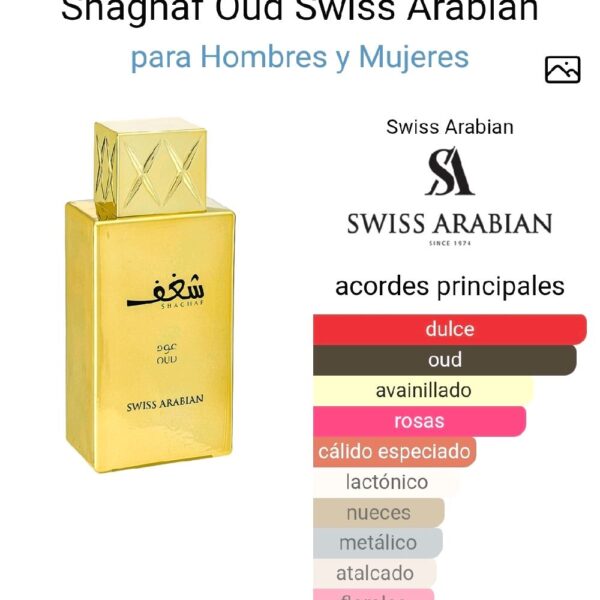 Shaghaf Oud Swiss Arabian para Hombres y Mujeres