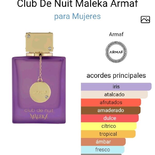 Armaf Club De Nuit Maleka para Mujeres Perfume Específico para Uso Diario Ideal para Mujeres que Buscan un Producto Específico