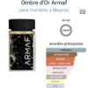Armaf Ombre d'Or para Hombres y Mujeres - Perfume Versátil y Atractivo Sin Género Ideal para Ocasiones Diversas