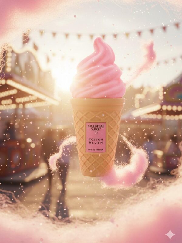 Cotton Blush Perfume de Arabiyat Sugar  - Fragancia de Algodón Suave y Rosa Empolvada con Notas de Vainilla y Ámbar Cálido para un Aroma Duradero y Elegante
