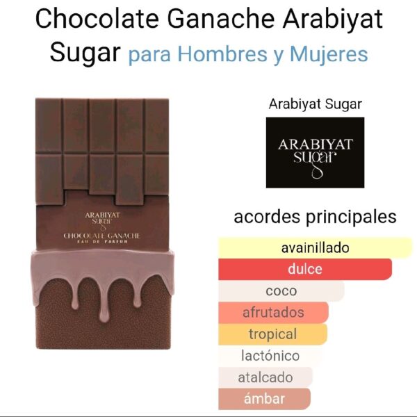 Chocolate Ganache de Arabiyat Sugar  Eau de Parfum Unisex con Aroma Único y Distintivo para Hombres y Mujeres