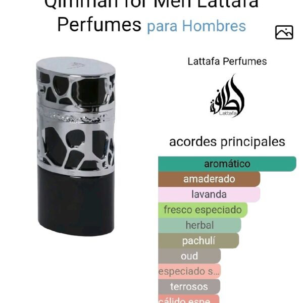 Qimmah for Men Lattafa Perfumes para Hombres