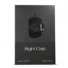 Night Club Fragrance World Eau de Parfum 100ml para Noches de Club con Notas de Limón y Pino