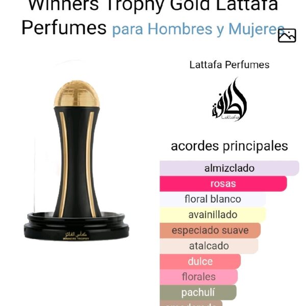 Winners Trophy Gold Lattafa Perfumes para Hombres y Mujeres
