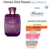 Hawas Diva Rasasi para Mujeres - Perfume Elegante con Rasas para Mujeres - Ideal para Aromas Femeninos