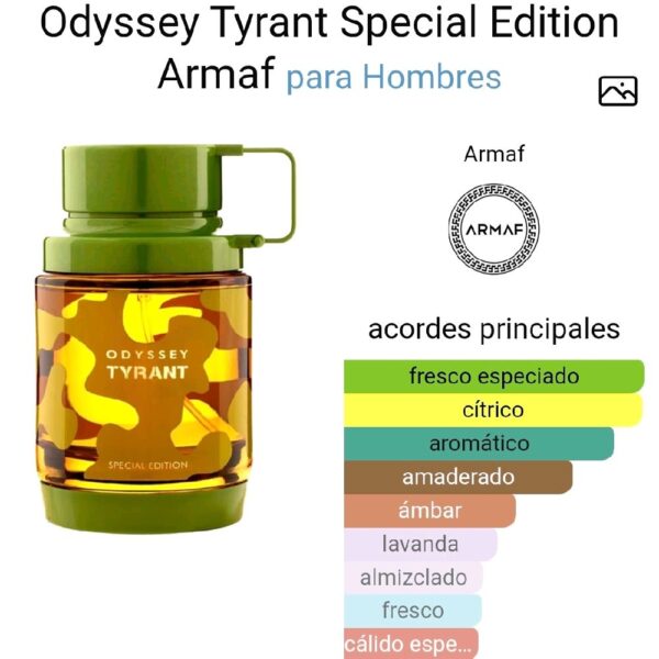 "Odyssey Tyrant Special Edition ""60 ml""Armaf para Hombres"
