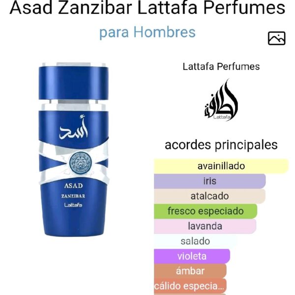 Asad Zanzibar Lattafa Perfumes para Hombres
