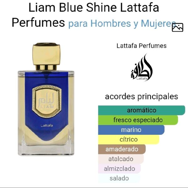 Liam Blue Shine Lattafa Perfumes para Hombres y Mujeres